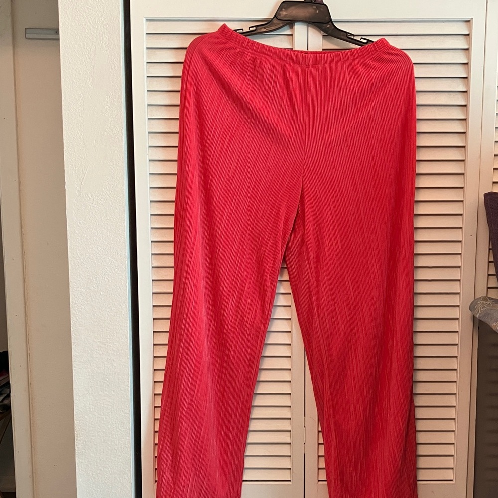 Women's Slinky Light Red Pants